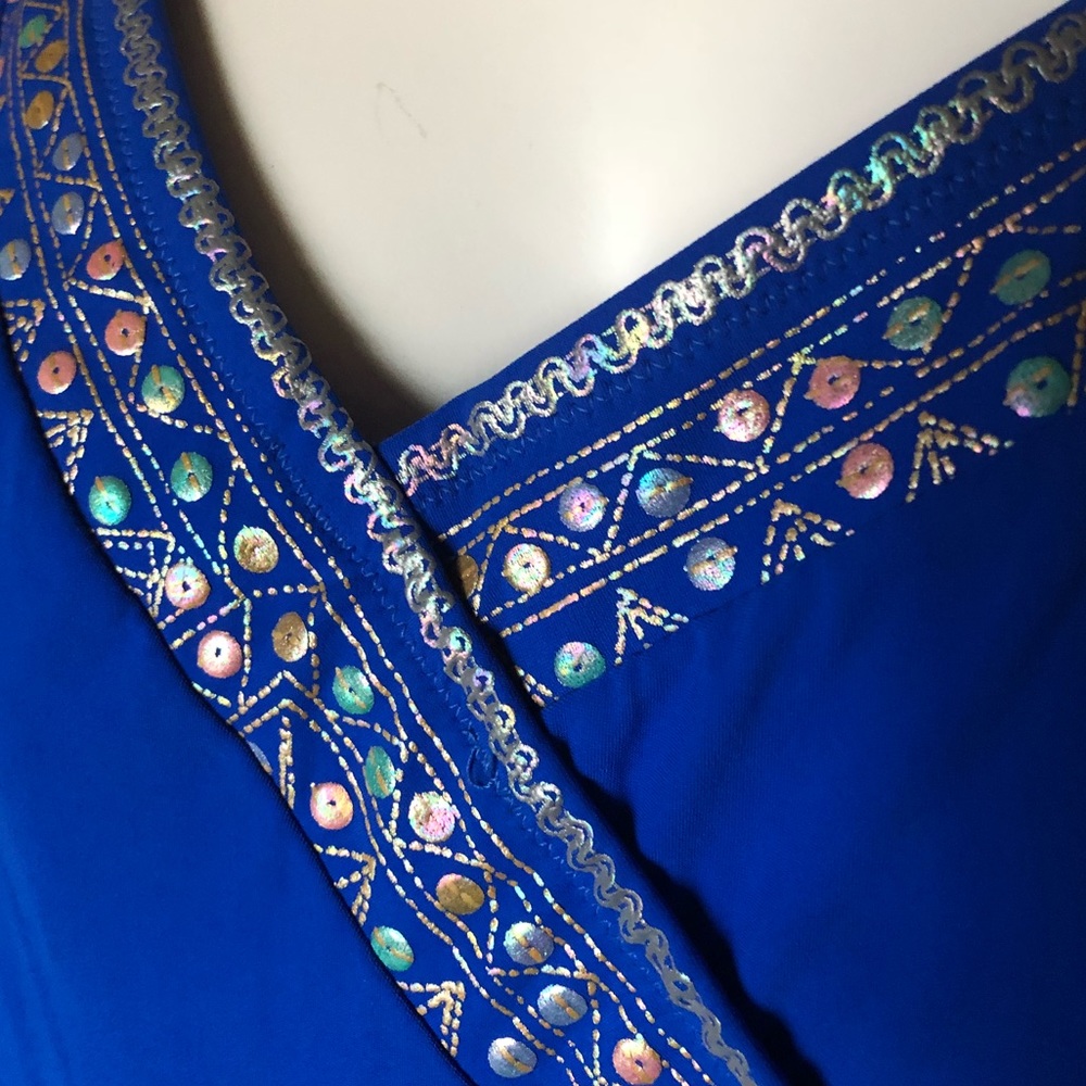 Gottex blue one piece swimsuit plus size - Picture 5 of 6